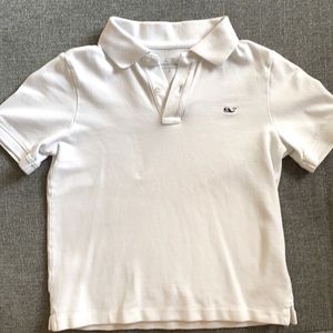 Vineyard Vines Boy’s White Polo - Size 6
